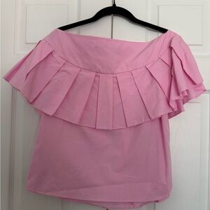 Zara pink off the shoulder top never worn